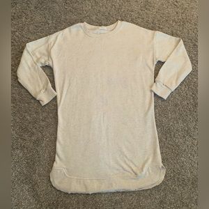 Gray Sweatshirt Dress